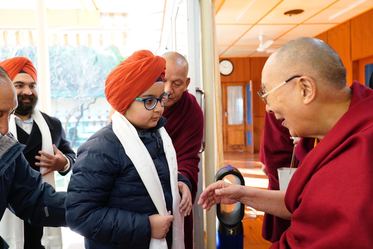 Harjinder Singh Kukreja with the Dalai Lama