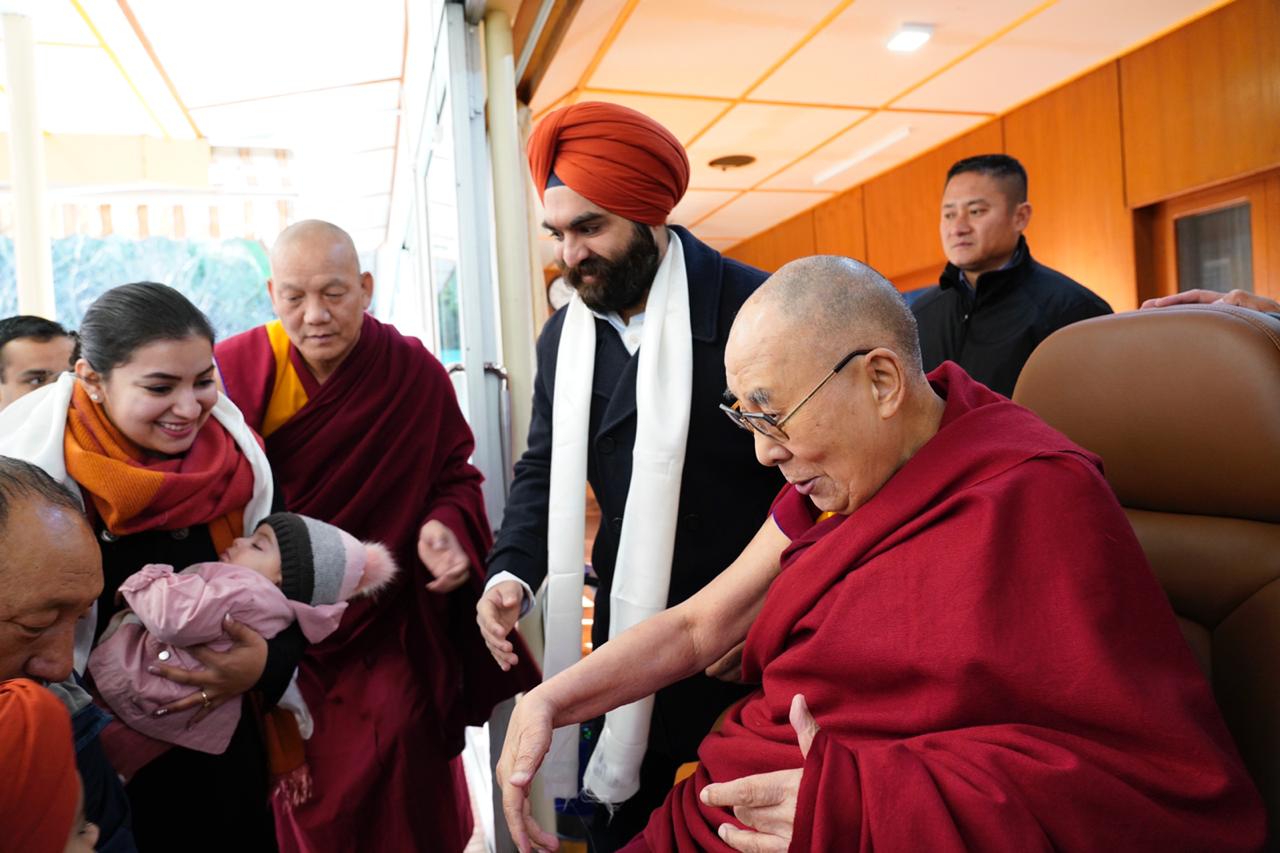 Harjinder Singh Kukreja with the Dalai Lama