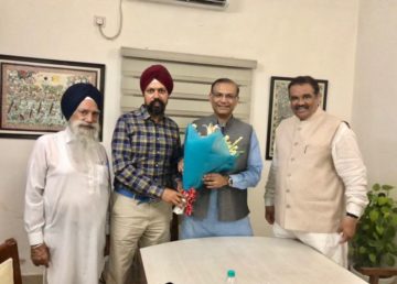 UK MP Tan Dhesi meets indian mimisters