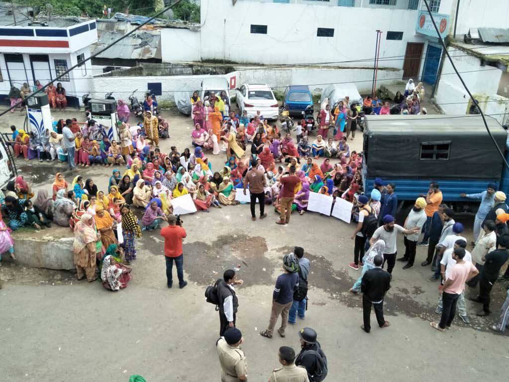 Poor Sikhs protesting in Shillong
