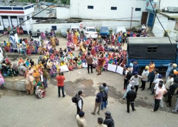 Poor Sikhs protesting in Shillong