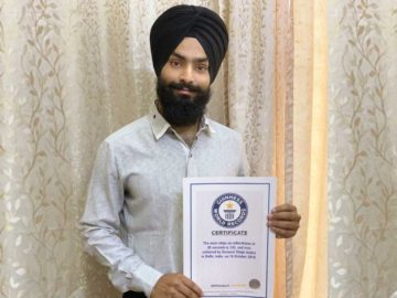 Delhi-based Zorawar Singh after jumping ‘Most Skips on Rollerskates in 30 seconds’ made it to the Guinness Book of World Records. Young Zorawar Singh is an International Level JUMP ROPE Player and had won various Medals. He has been practising this game for the last 6 years. He aims for more World records in this category of the sport.