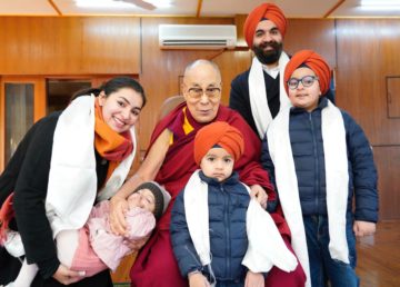 Harjinder Singh Kukreja with the Dalai Lama