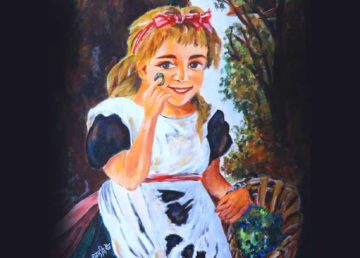 Gurleen Kaur painting Flower Girl