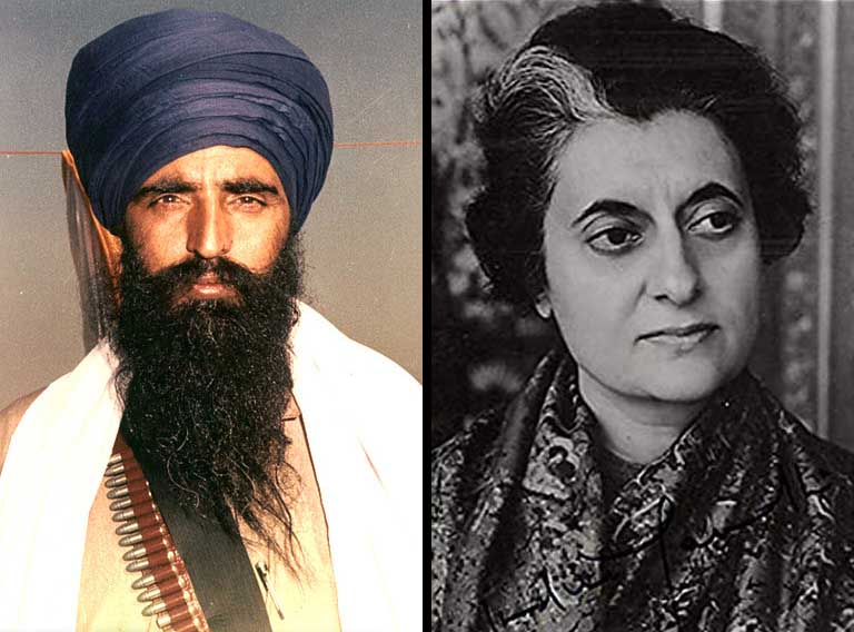 Jarnail Singh Bhindranwale and Mrs. Gandhi