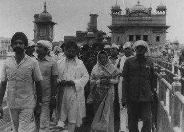 Indira Gandhi at Darbar Sahib June 1984