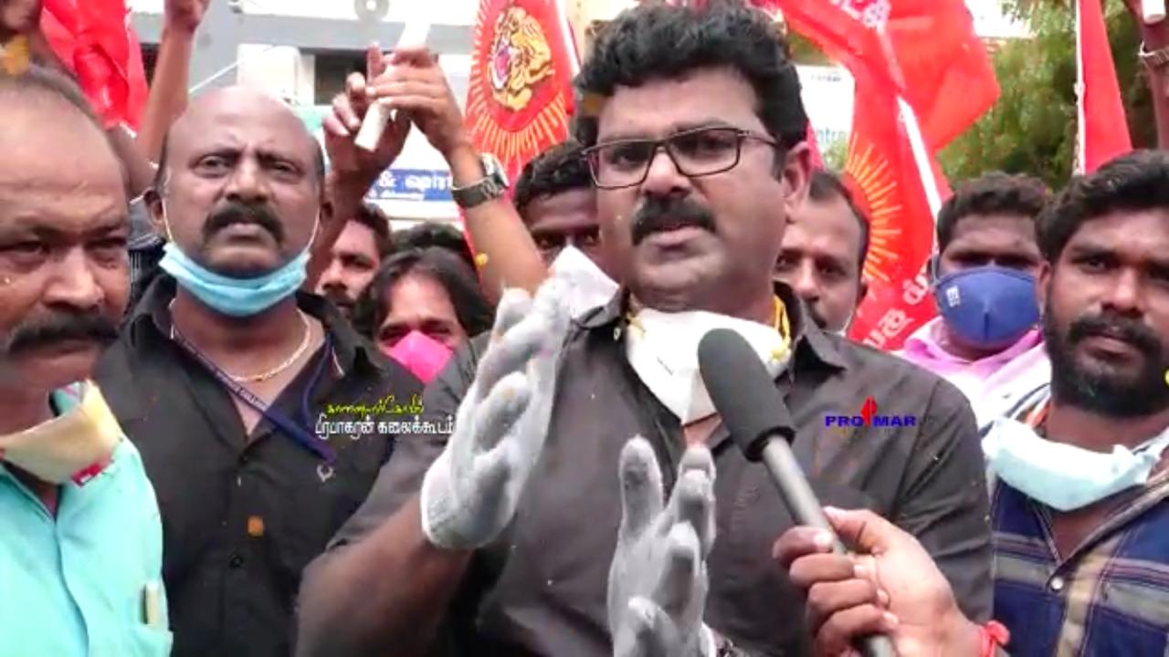 NTK State coordinator protesting