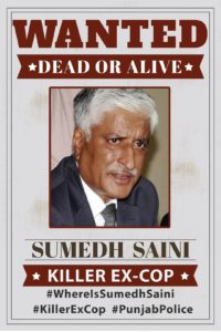 Facebook post on Sumedh Singh Saini