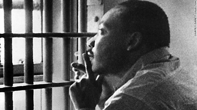 Martin Luther King Jr in a prison