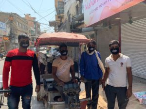 SYF distributing Masks