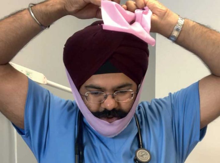 British study commends Under-mask beard cover -Singh Thattha Technique