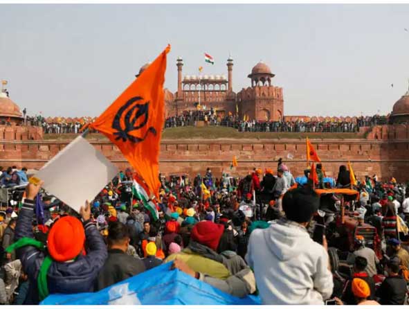 Nishan Sahib near Red Fort