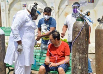 Singh Sabha Gaziabad doing Oxygen Langar