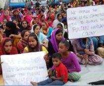 Shillong Sikhs protesting eviction threat
