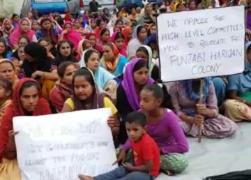 Shillong Sikhs protesting eviction threat