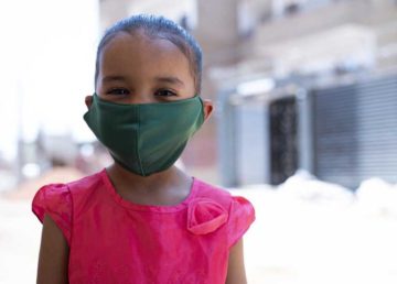 Girl with a Facemask