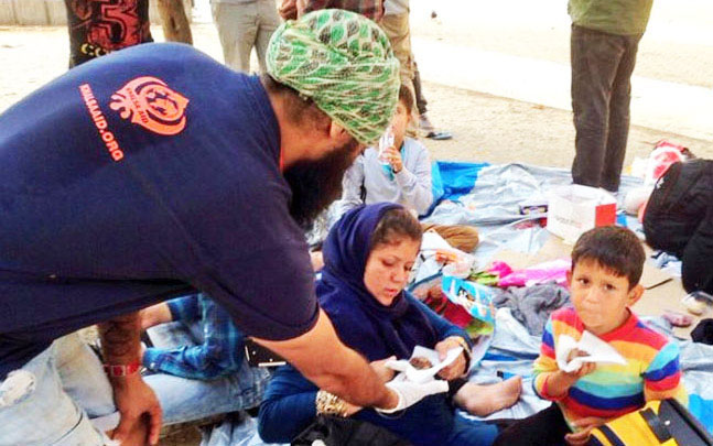 Khalsa aid in Syria