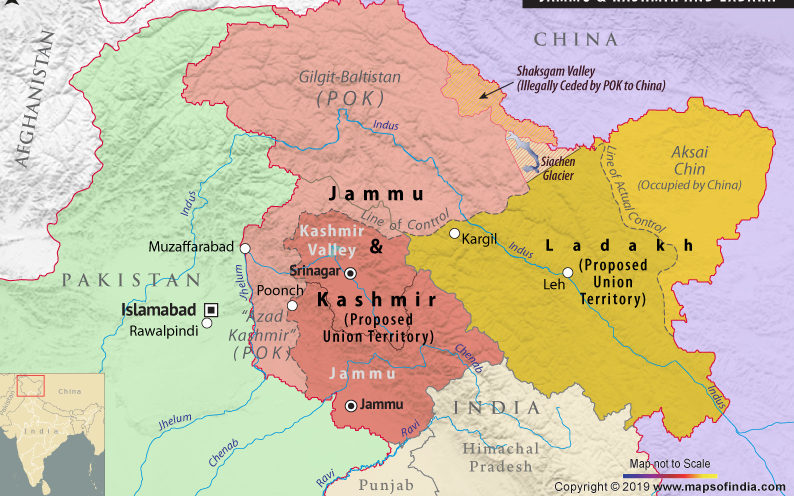 Map of Kashmir