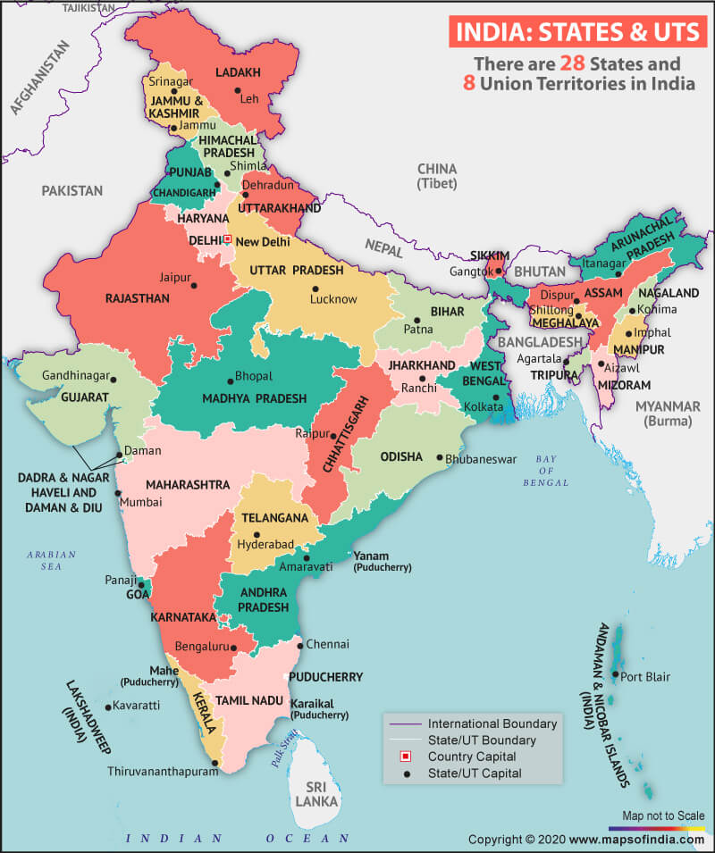 State and union territories of India