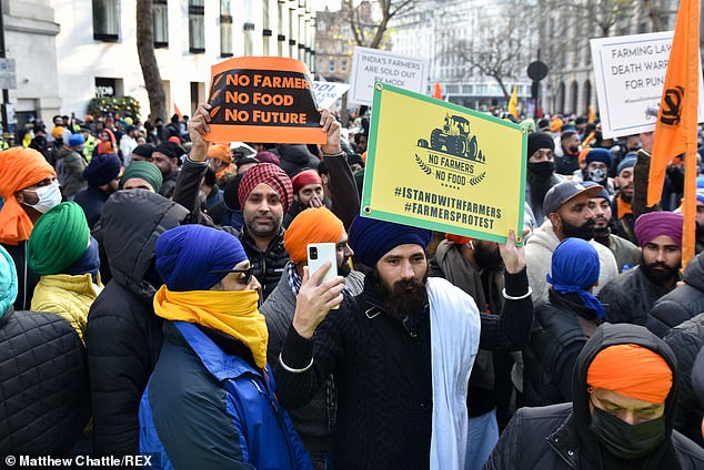British protest for farmers