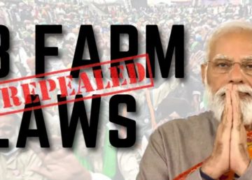 3 Farm laws repealed
