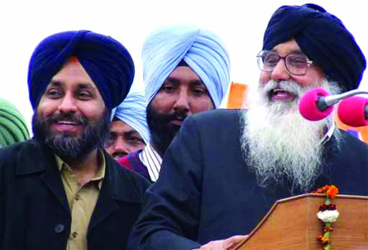 Sukhbir Badal and Parkash S Badal