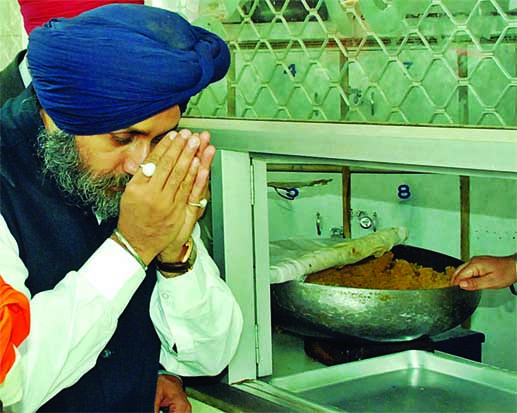 Sukhbir S Badal Karah Prasad