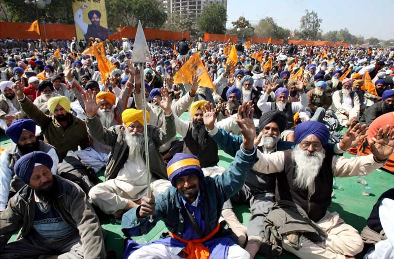 The Shiromani Akali Dal cadres