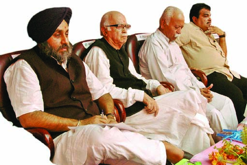 sukhbir badal advani mohan bhagwat