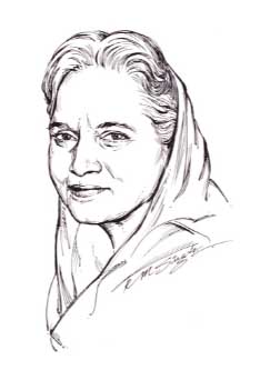 Bibi Inderjit Kaur Sandhu sketch