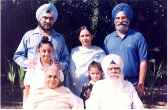 Inderjit Kaur and family