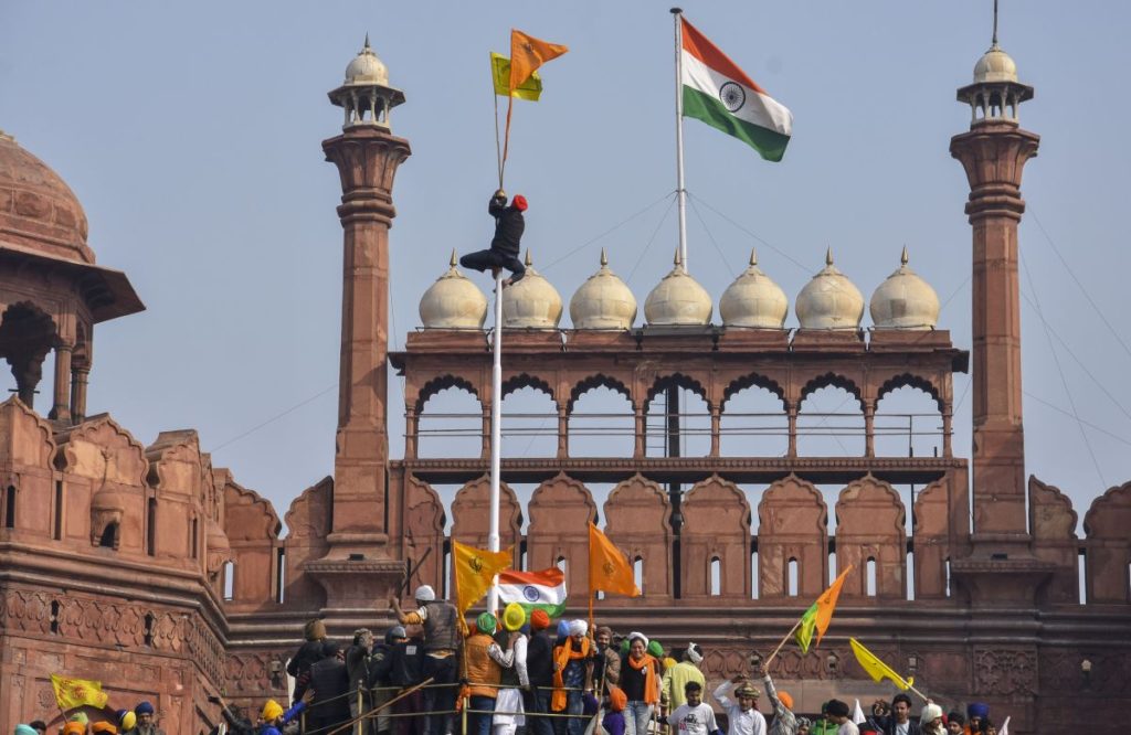 Deep Sidhu at Red Fort