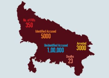 UP Map with cases against Muslims