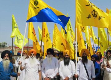 Sarkar-e-Kjhalsa Flag hoisting at Anandpur Sahib