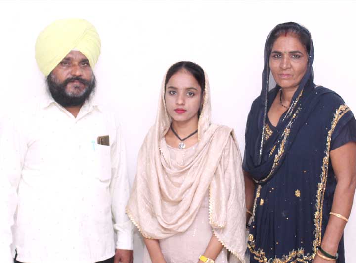 Amrit Kaur with family
