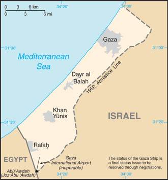 Gaza map