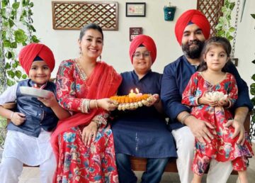 Harjinder Singh Kukreja with family