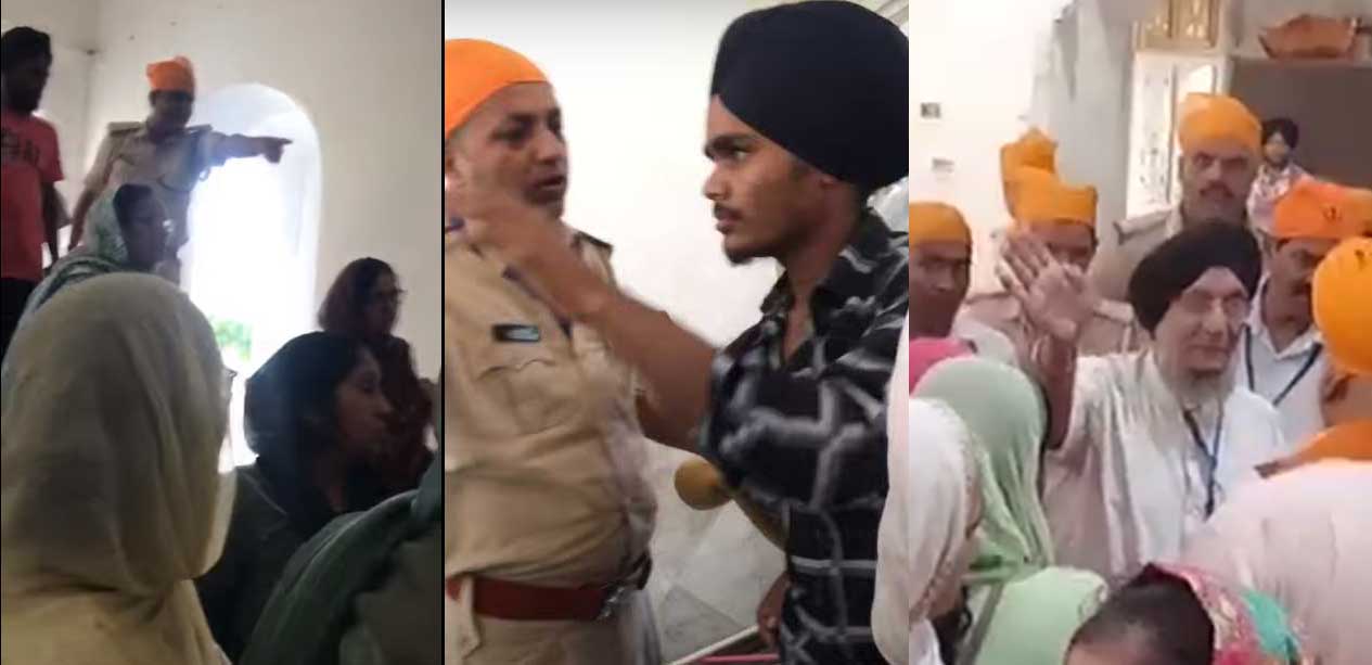 Takht officials and police misbehaving with Sangat