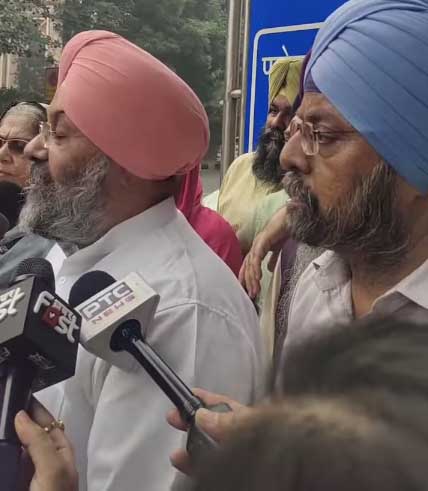 Manjit Singh GK Addressing Press
