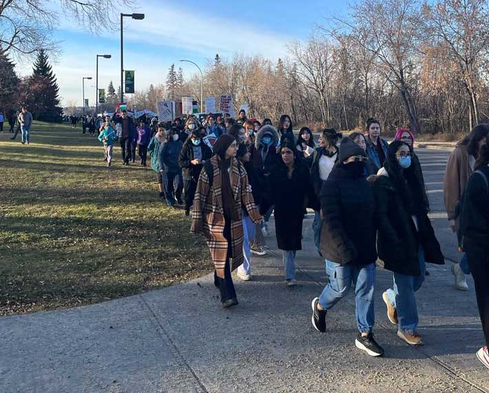 University of Alberta students protest for Peace in Gaza
