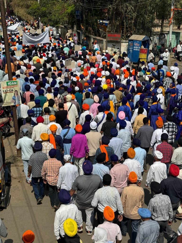 Sikh Sangat protest in Nanded 2