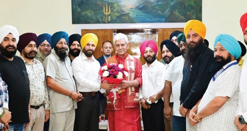 Kashmir Sikhs Delegation meeting LG for Rights