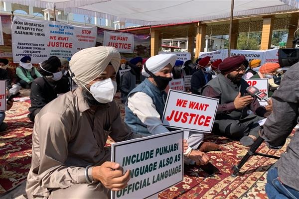 Kashmir Sikhs protest